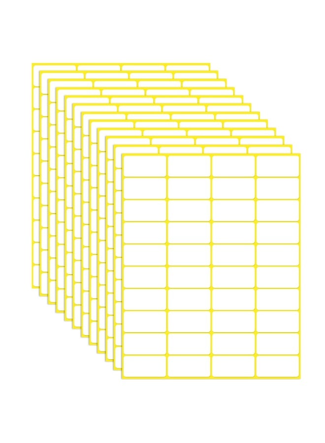 fantasize 1200PCS Matte White Labels Stickers Small Sticky Labels Name, Small Sticky Labels Name Labels for File Folders, Envelopes, 30 Sheet (38x19mm) - Image 1